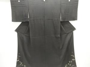 アンティーク　錦紗小鳥に吹き寄せ模様刺繍留袖